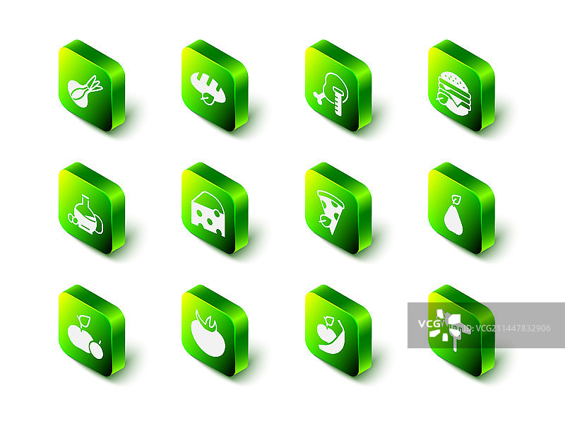 纯素面包和转基因鸡肉套装图片素材