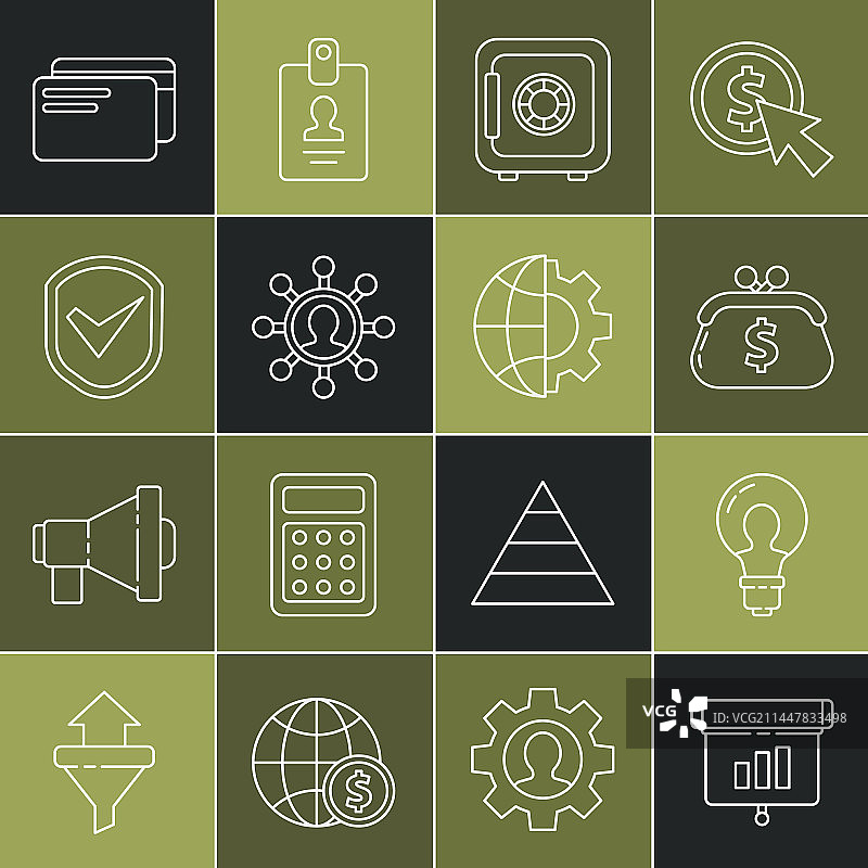 折线图灯泡信息图图片素材