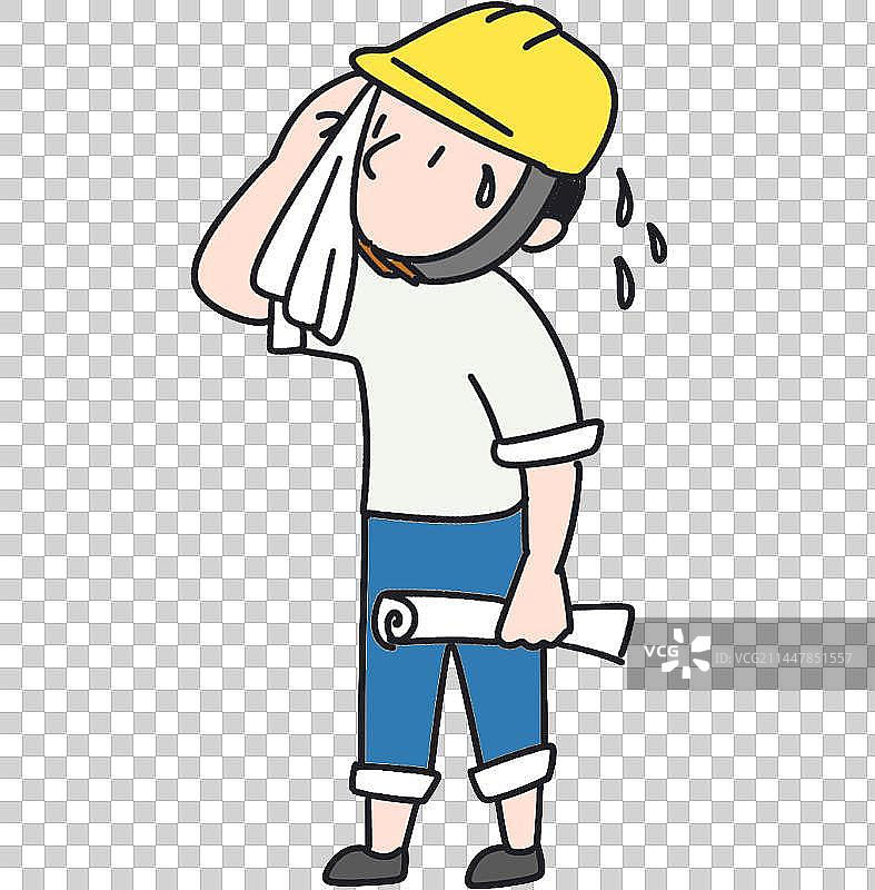 建筑工人元素图片素材