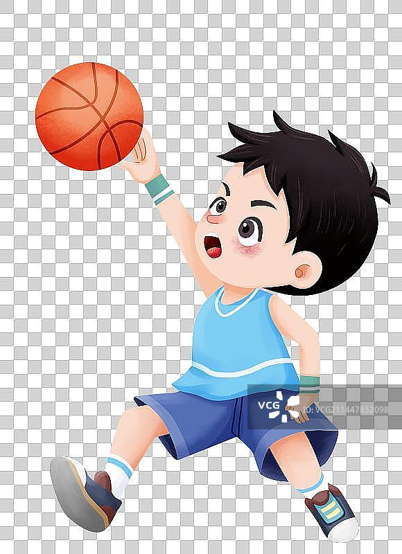 投篮的小男孩图片素材