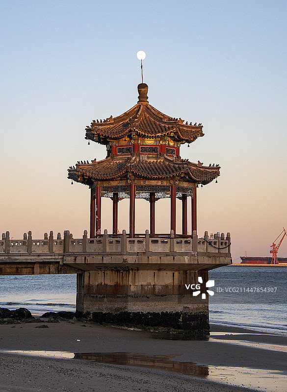 山海关老龙头景区观海亭图片素材