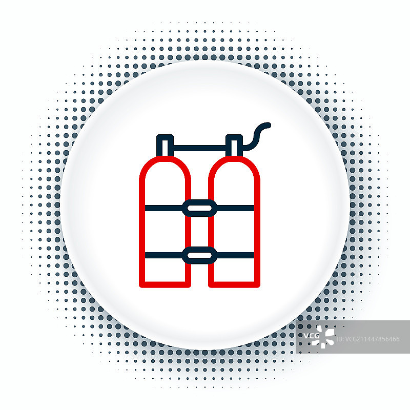 白色背景上的呼吸器图标图片素材