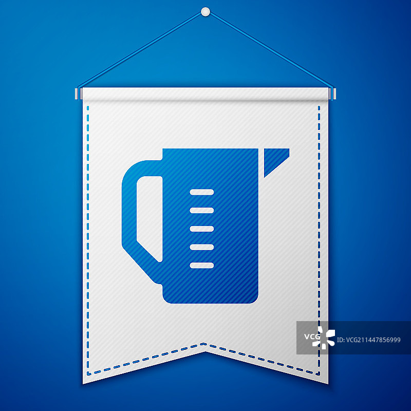 蓝色量杯：干湿食材测量图片素材