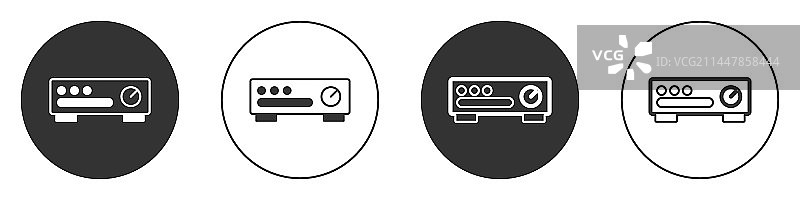 黑色调音台控制器图标图片素材