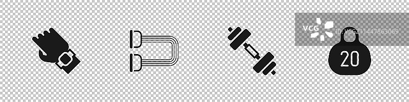 智能手表、握力器、哑铃套装图片素材