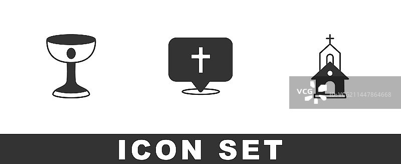 基督教圣杯教堂建筑图片素材