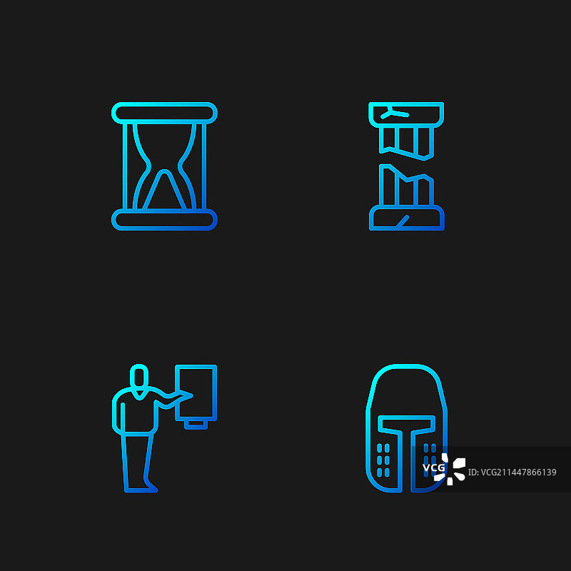 中世纪铁头盔博物馆指南古老线条设计图片素材