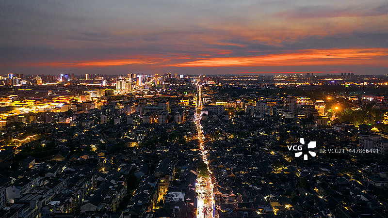 扬州东关街夜景图片素材