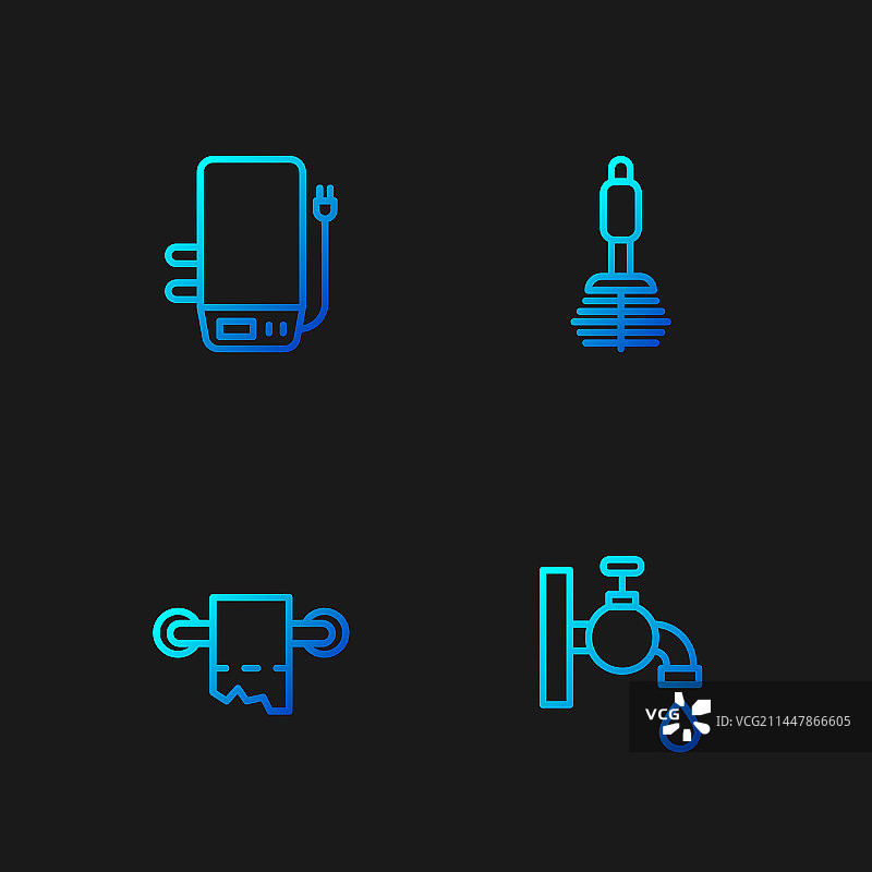 水管水龙头卷纸电器用品图片素材