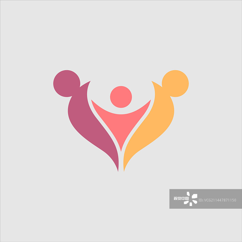 极简创意人物Logo图标设计图片素材