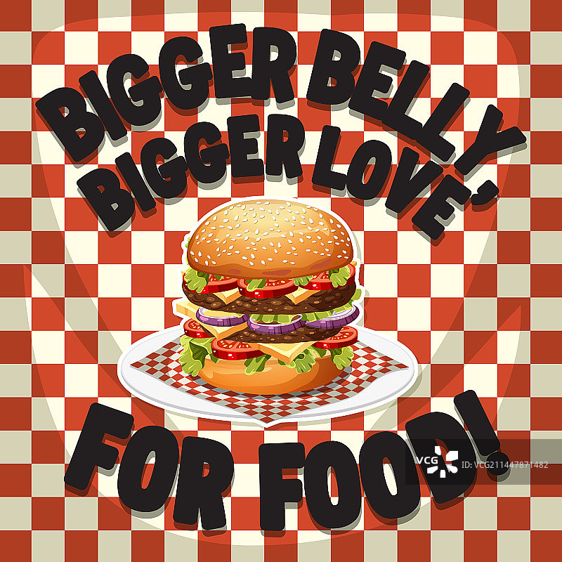 大肚子对食物的爱图片素材