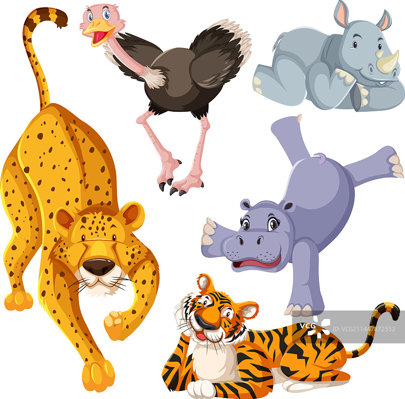 可爱卡通动物角色合集图片素材