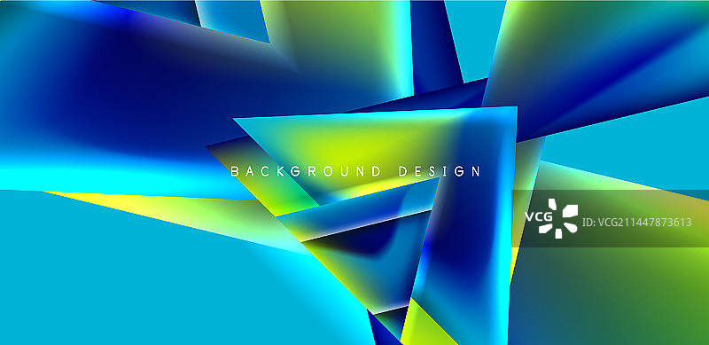 抽象背景与重叠的三角形和图片素材