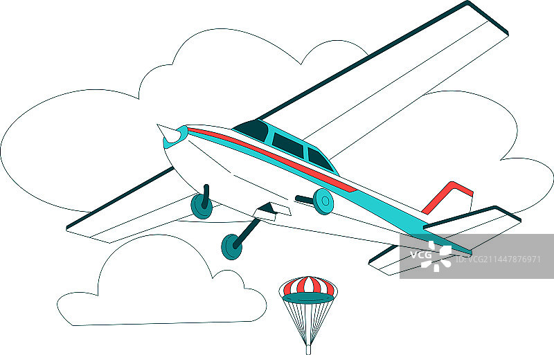 高空飞行的飞机图片素材