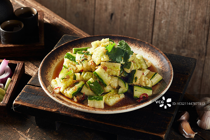 爽口拍黄瓜图片素材