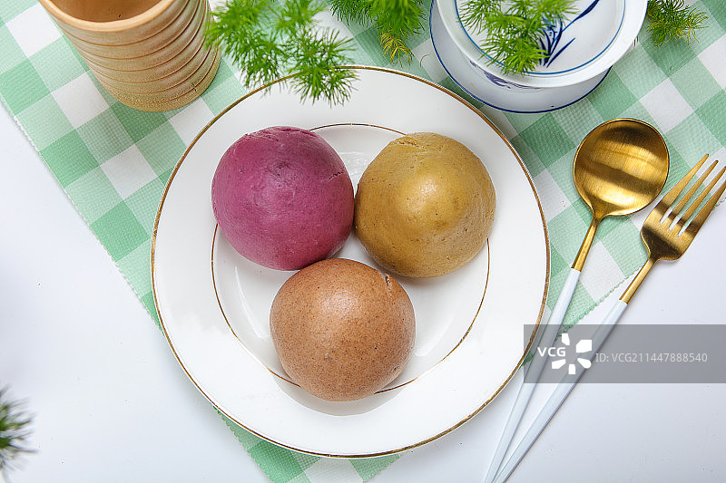 营养的彩色窝窝头图片素材