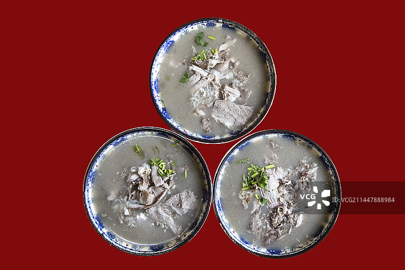 山东省临沂地区地方小吃牛肉糁图片素材