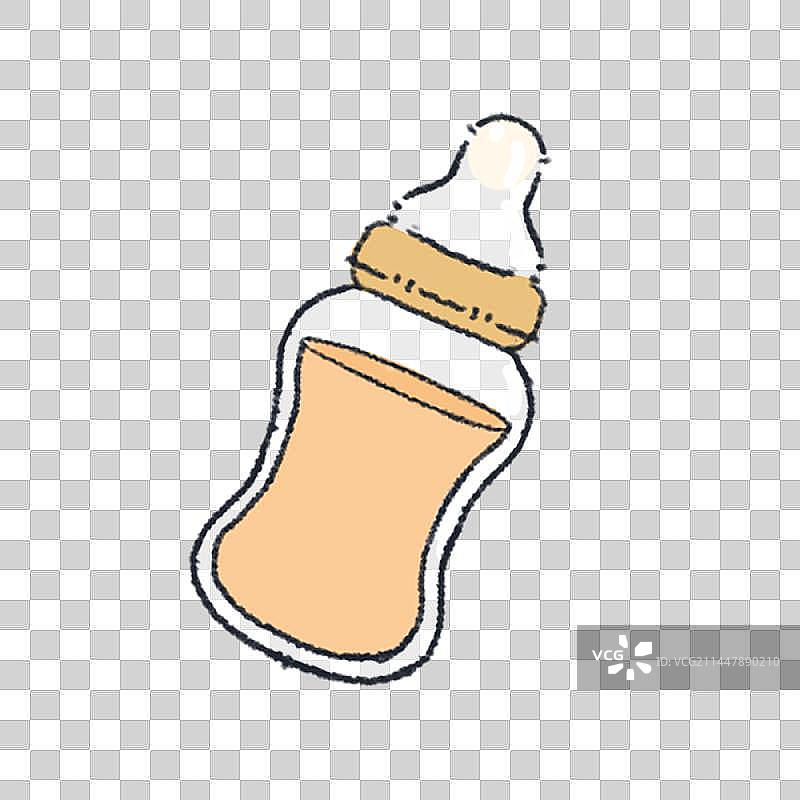 奶瓶橙汁图片素材