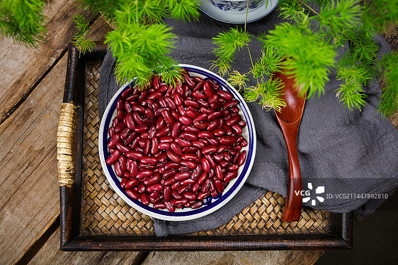 鲜艳的红腰豆图片素材