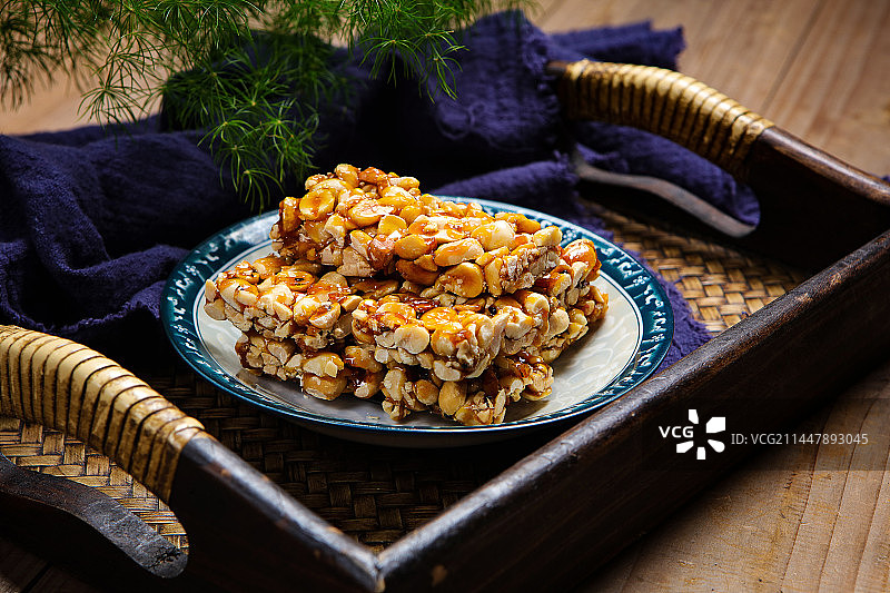 香甜酥脆的花生糖图片素材