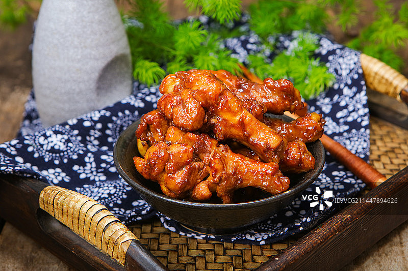 软嫩入味的可乐鸡腿图片素材