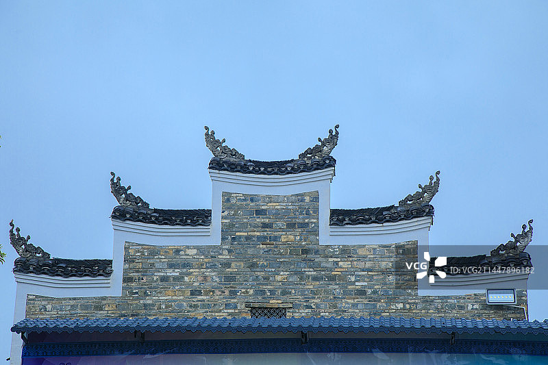 传统民居古建筑木雕艺术图片素材