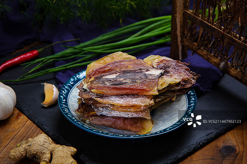 少量墨鱼干图片素材