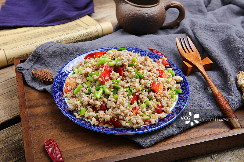 营养美味的什锦炒饭图片素材