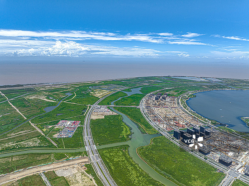 滴水湖二环城市公园 上海临港 临港新城 南汇新城 五大新城 市政公共基础设施 海绵城市图片素材