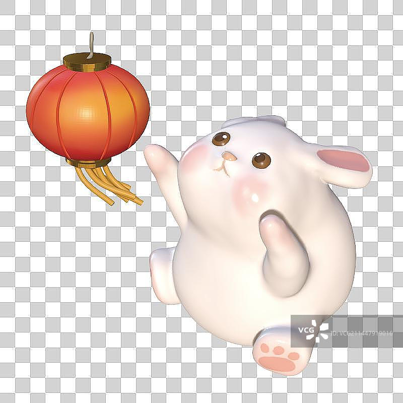 玉兔庆中秋节图片素材