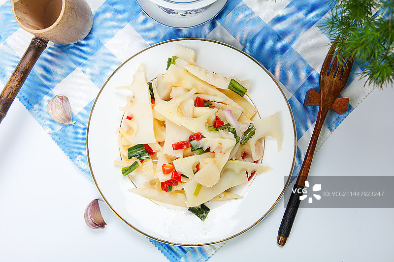 脆爽的酸辣笋图片素材