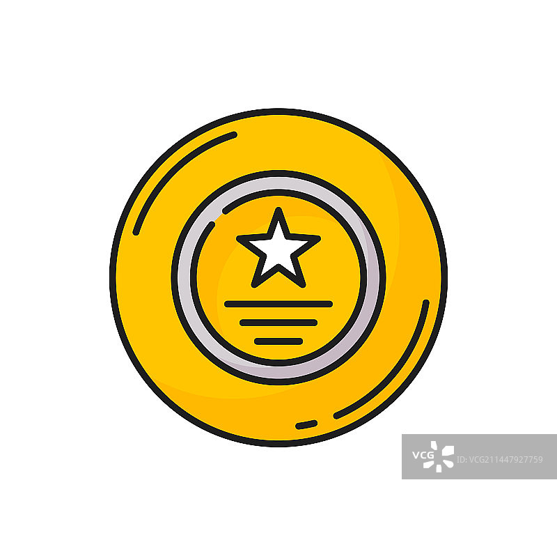 带星形金线的圆形奖盘图片素材