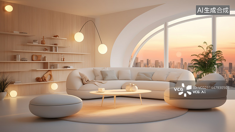 【AI数字艺术】室内样板房家居设计图片素材