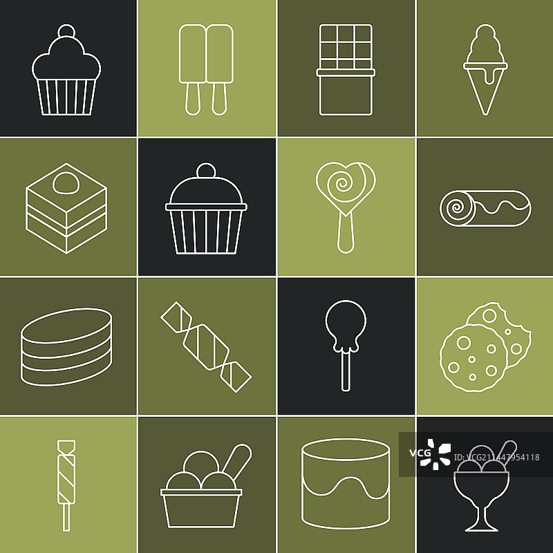 碗里的冰淇淋饼干系列图片素材