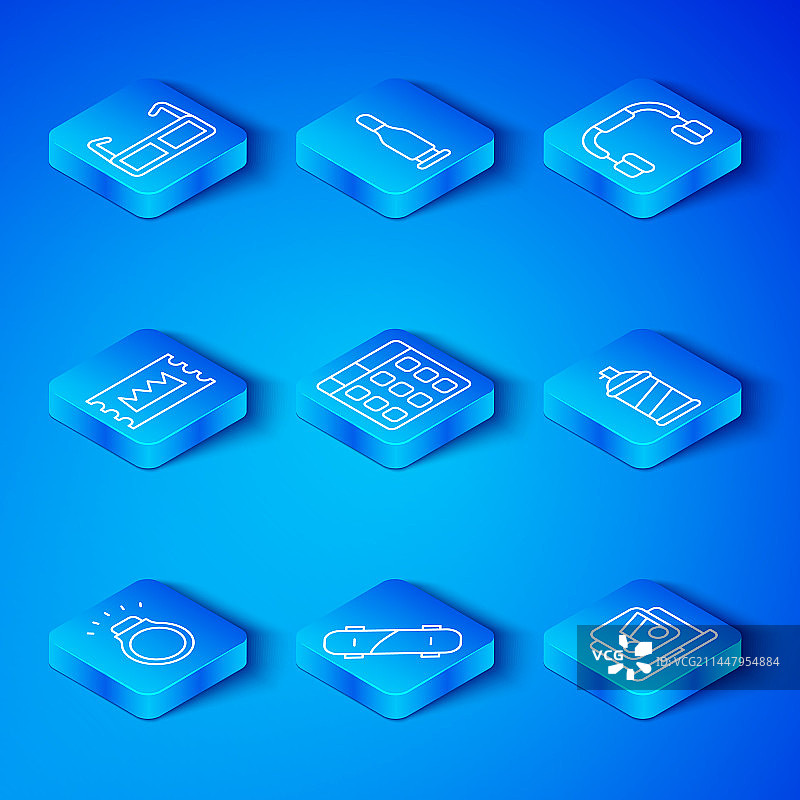 钻石戒指鼓机音乐线条图标图片素材