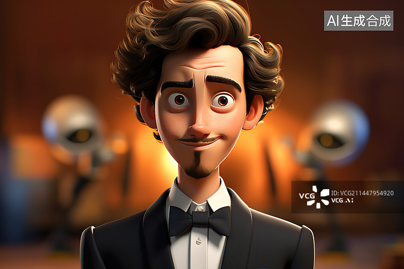 【AI数字艺术】戴面具的人的特写镜头图片素材