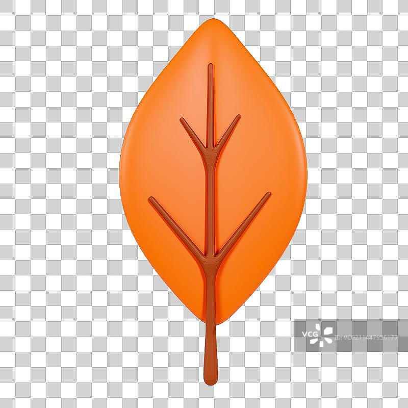 3D立体免抠秋天立秋黄色树叶元素图片素材