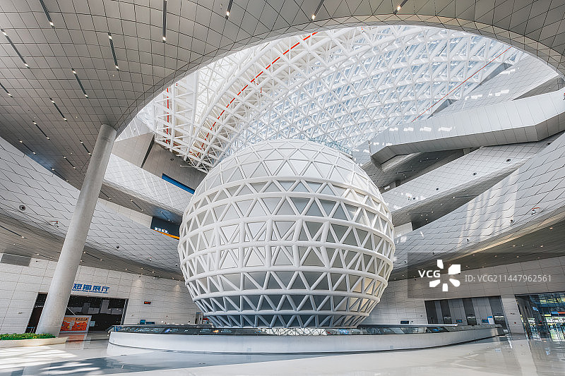 河南省科技馆（新馆）室内建筑场景图片素材