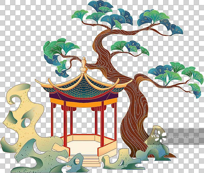 牡丹亭图片素材