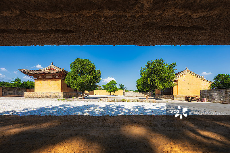 第五批国宝单位，山西省运城市芮城县——广仁王庙（五龙庙）夏季户外风光图片素材