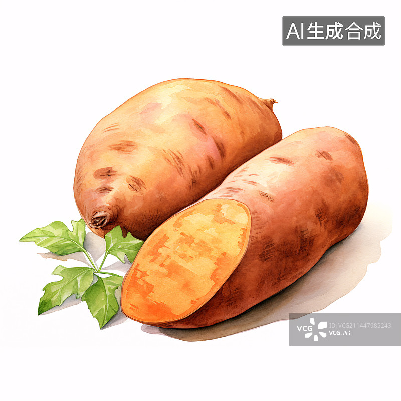 【AI数字艺术】几颗红薯地瓜图片素材
