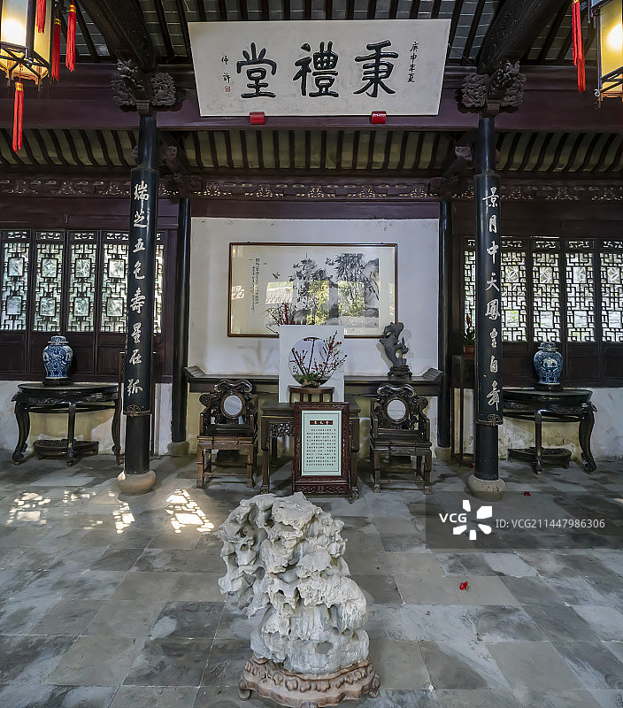 无锡寄畅园秉礼堂图片素材