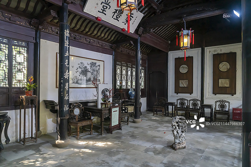 无锡寄畅园秉礼堂图片素材