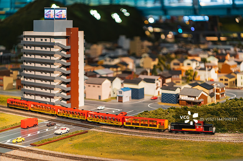 日本京都铁路系统与城市模型图片素材