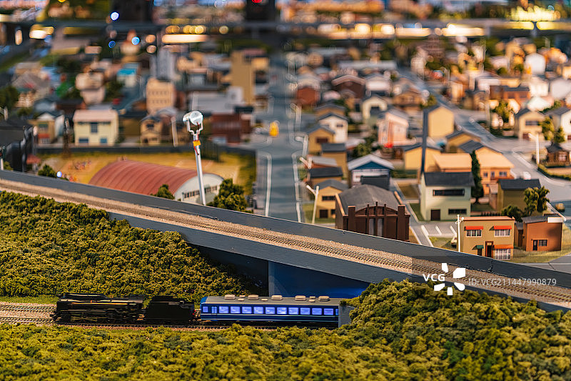 日本京都铁路系统与城市模型图片素材
