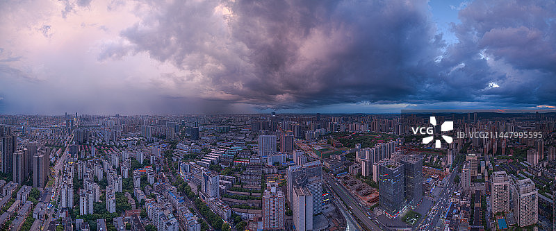 长沙 雨幡 彩虹 黑云图片素材
