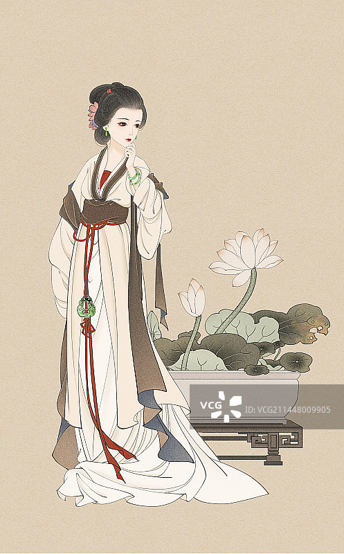 仕女图图片素材