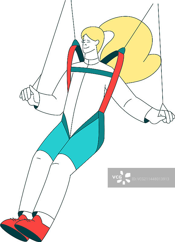 女子跳伞运动图片素材