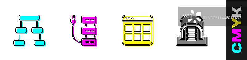 层级组织结构图服务器浏览器图片素材