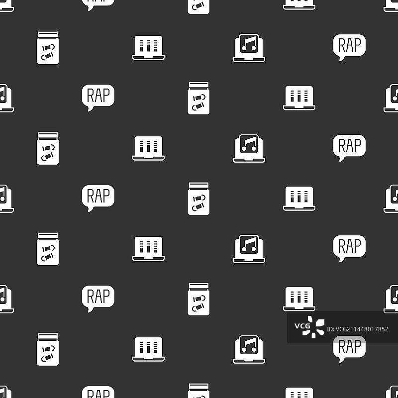 笔记本电脑、音乐、说唱物证袋和子弹图片素材